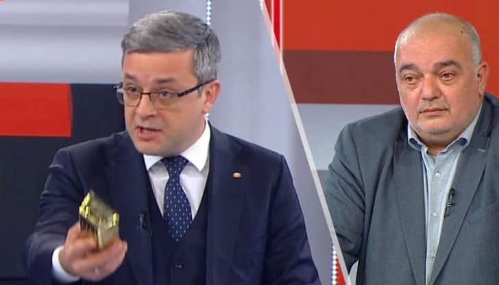 Последният дебат в Референдум: Бабикян връчи кюлче злато и евра на Тома Биков, Хамид Хамид брани Пеевски