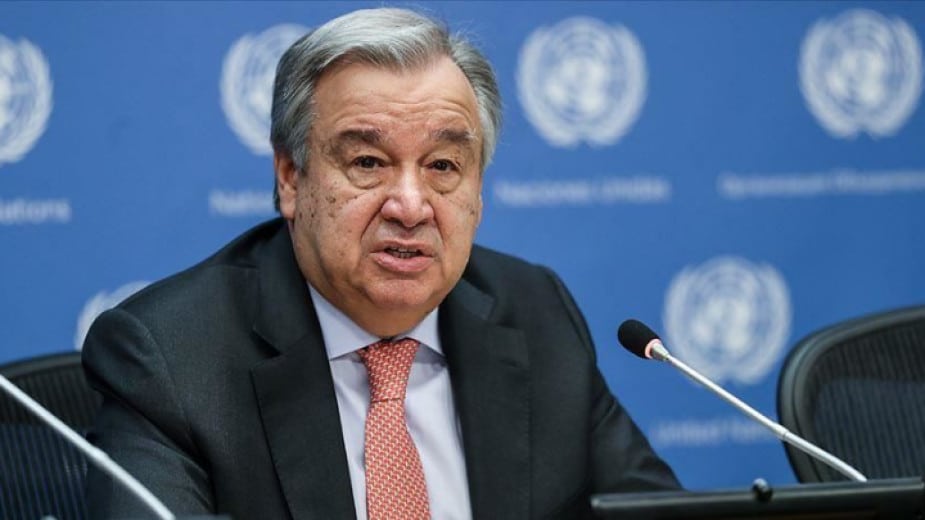 Генералният секретар на ООН Антониу Гутериш изрази сериозно бепокойство за