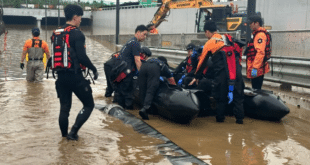 Седем тела са извадени от наводнен тунел: Трагедия в Южна Корея, причинена от масивни валежи и свлачища