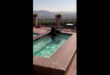 Мечка се забавлява в басейн в къща в Калифорния (ВИДЕО)